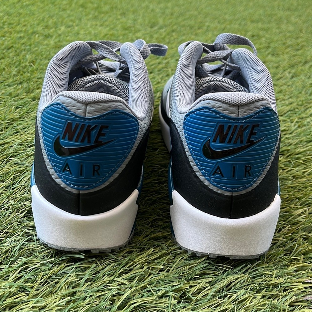Nike Men's Air Max Athletic Shoes in Gray, Black & Blue - Picture 4 of 5